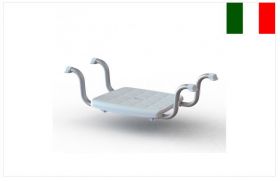 Sedile per vasca dal design moderno ed accattivante, appoggi regolabili in larghezza con puntali in gomma antiscivolo, struttura in alluminio anodizzato e sedile in polipropilene e fibra di vetro, dotato in configurazione base:

Seduta ergonomica in pol