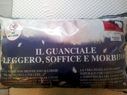 guanciale in piumino