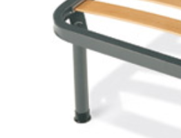 piede di serie acciaio grigio dorsal