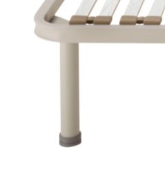 piede di serie acciaio sablè dorsal