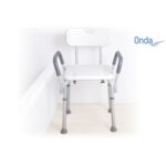 Sedile doccia regolabile con braccioli ONDA