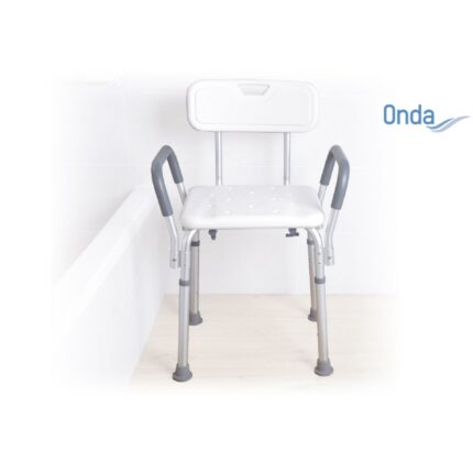 Sedile doccia regolabile con braccioli ONDA