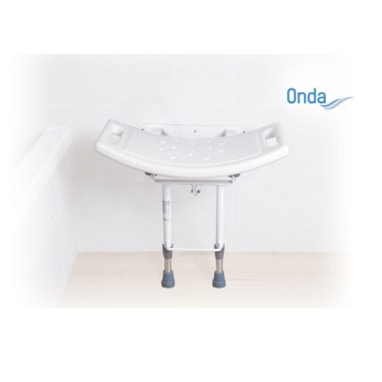 Sedile per doccia da parete con puntali ONDA