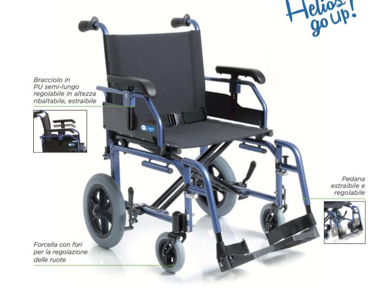 carrozzina pieghevole in alluminio di transito carrozzina pieghevole in alluminio di transito