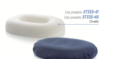 cuscino memory ovale