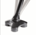 puntale in alluminio per bastone