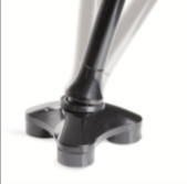 puntale in alluminio per bastone