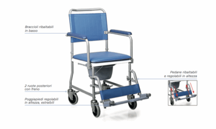 sedia comoda schienale smontabile