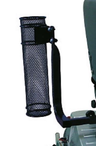 Cestino per bastone, per carrozzina elettrica modello VIRGO.