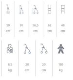 Rollator pieghevole con pedane GAYA 1.0-11712