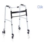 Deambulatore pieghevole 4 ruote CLICK