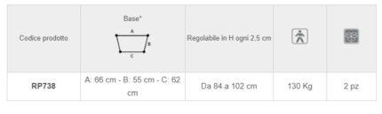 Deambulatore pieghevole 4 ruote CLICK-22275