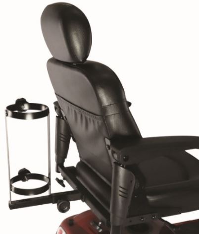 Supporto per bombola d'ossigeno per scooter elettrico.