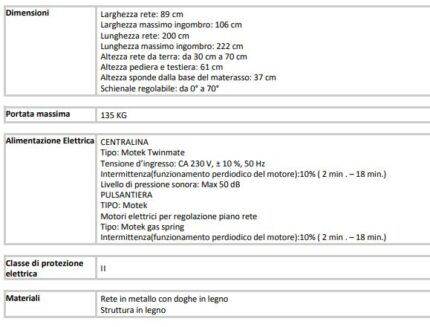 Letto Elettrico BANJO DELUXE-12136