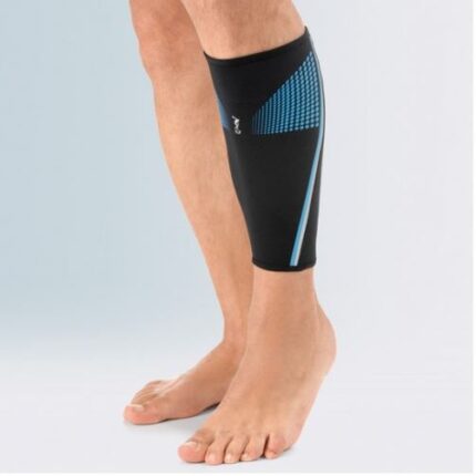 Tutore per polpaccio soft in tessuto double-layer FGP FullFit® anatomica Il materiale è stato realizzato con filo Q-SKIN, gli ioni d’argento al suo interno aiutano a ridurre la flora batterica in eccesso, causa principale dei cattivi odori sul disposit