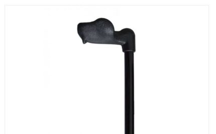 Bastone in alluminio con impugnatura anatomica destra o sinistra. Facilmente regolabile in altezza, mediante perno di bloccaggio. Puntale in gomma. Colore nero. Disponibile nelle due varianti impugnatura destra (AD-30D) e sinistra (AD-30S)