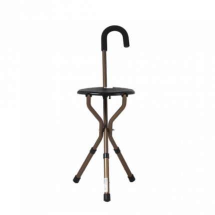 Bastone a sgabello in alluminio