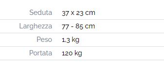 Sedile per vasca regolabile con struttura in alluminio anodizzato con profilo ribassato: seduta ergonomica in polietilene con fori per il deflusso dell’acqua; appoggi per bordo vasca in gomma antiscivolo.