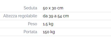 Sgabello per doccia di design moderno e accattivante, con gambe in alluminio anodizzato ad altezza regolabile, seduta in polipropilene e fibra di vetro ergonomica con impugnature laterali e scarichi per il deflusso dell’acqua, dotata in configurazione bas