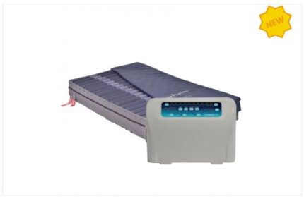 Sistema antidecubito Gemini II per pazienti bariatrici, appositamente progettato per offrire comfort e prevenzione alle persone in condizioni di obesità o sovrappeso. Questo sistema è composto da un materasso a 20 elementi intercambiabili in Nylon/TPU con