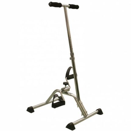 Pedaliera in acciaio cromato con impugnatura