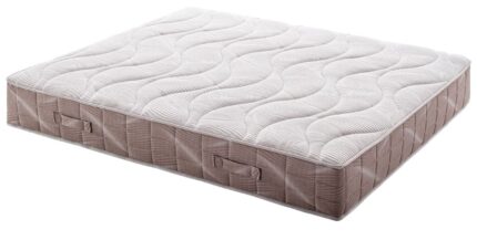 Materasso di altezza totale 24cm, con un lato a portanza MORBIDA ed uno a portanza SOSTENUTA. La steruttura interna è formata da 3 componenti: Schiuma ecologica aromatizzata all'eucalipto con portanza morbida a 5 zone di portanza differenziata, altezza