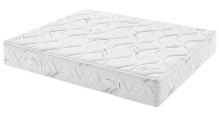 Materasso a portanza MORBIDA di altezza totale 24cm. La struttura interna è formata da 4 strati: Dryfeel ondulato con struttura cellulare molto aperta per una massima traspirabilità, alto 2/4 cm densità 35 kg/m³ Schiuma ecologica ondulata per una migl