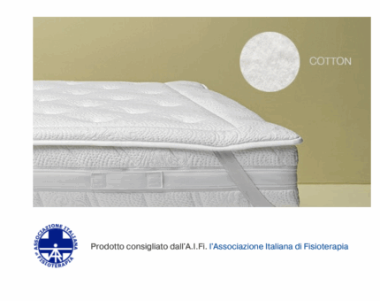 topper dorsal cotone memory