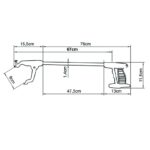 Sostegno per WC regolabile in altezza ONDA