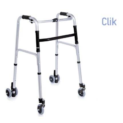 Deambulatore pieghevole con ruote gemellate CLICK
