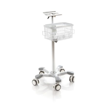 Carrello in alluminio per apparecchiature elettromedicali
