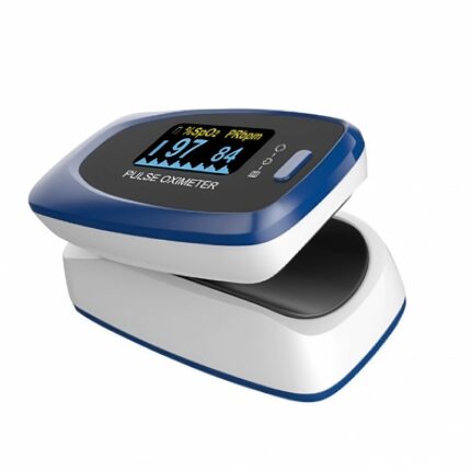 Pulsossimetro Portatile da Dito - con Indice di Perfusione e Allarmi