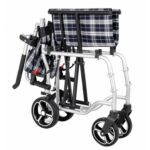 Sedia da trasporto pieghevole in alluminio VALLETTA