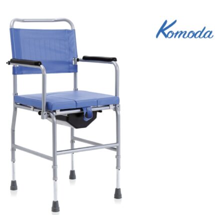 Sedia comoda in acciaio con schienale smontabile KOMODA