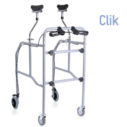 Deambulatore ascellare pieghevole in acciaio CLICK