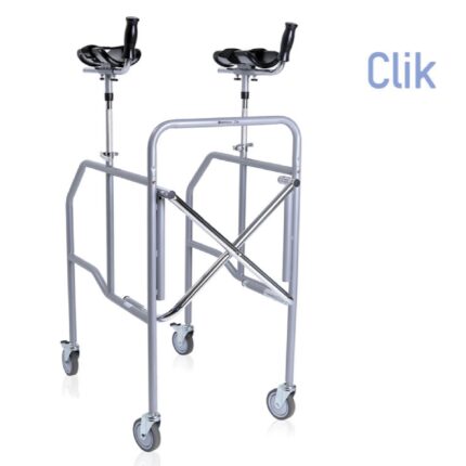 Deambulatore ascellare pieghevole con presa antibrachiale CLICK