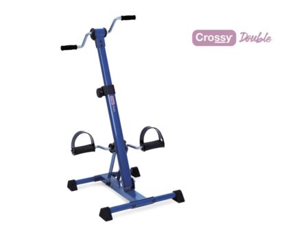 Pedaliera in acciaio smontabile con impugnature CROSSY DOUBLE-0