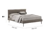 Letto Imbottito Giroletto Dalia H 14 V.&Nice-0