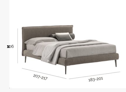 Letto Imbottito Giroletto Dalia H 14 V.&Nice-0