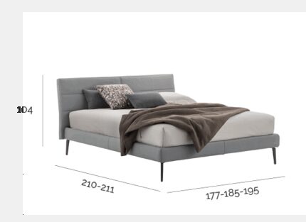 Letto Berry Giroletto H 14 cm Senza Rete -38069