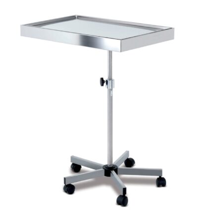 Tavolo servitore di MAYO – Acciaio Inox 18/10 – Ruote ø 5 cm