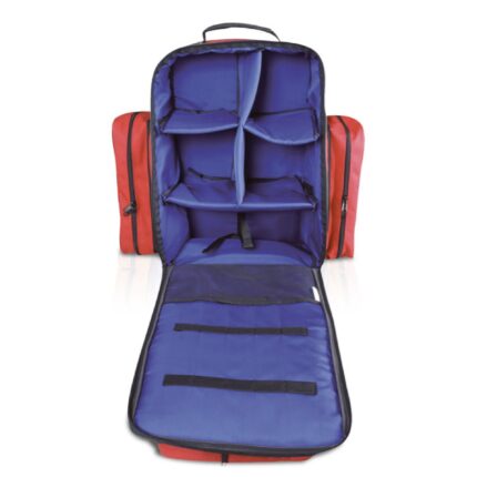 Zaino per emergenza e primo soccorso – 2 tasche laterali e 2 anteriori con chiusura a zip