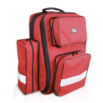 Zaino per emergenza e primo soccorso – 2 tasche laterali e 2 anteriori con chiusura a zip