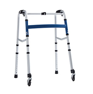 Deambulatore fisso 2 ruote piroettanti KD-0