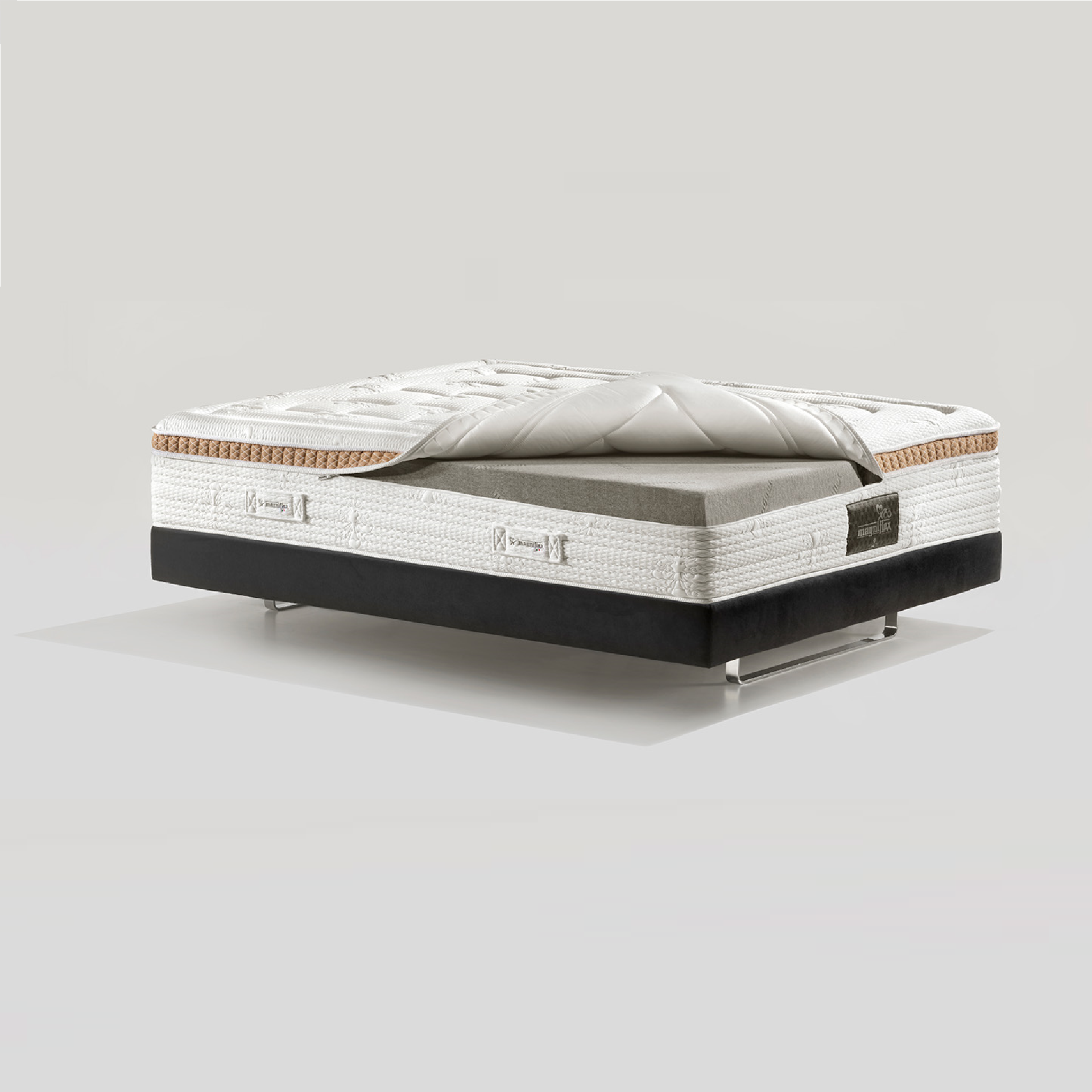 Materasso K12, Colore Grigio Arancione – Letto Singolo O Matrimoniale