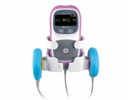 Monitor fetale portatile Biocare SMART FM con guscio protettivo-0