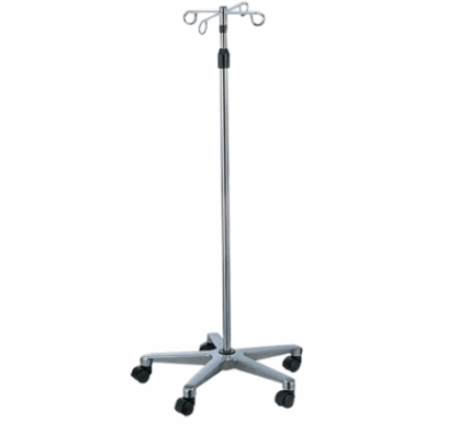 Asta porta flebo in acciaio-0