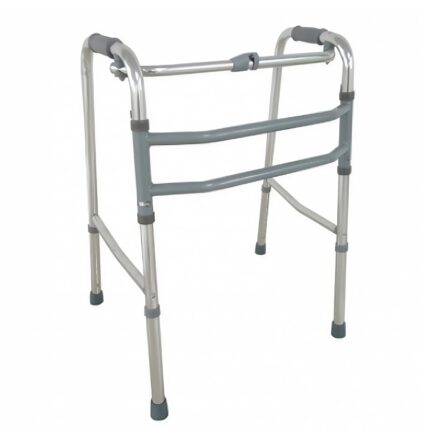 Deambulatore in alluminio pieghevole a due barre