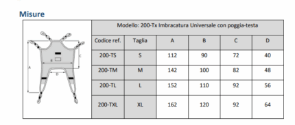 Imbracatura universale con appoggiatesta-153569