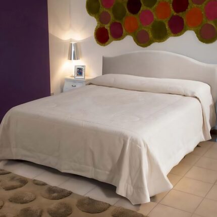 Copriletto Matrimoniale English Piquet imbottito Profili